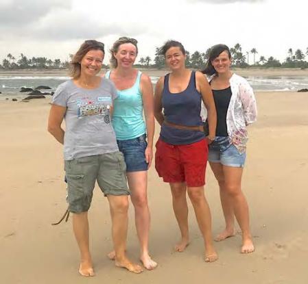 A nossa equipa polaca na praia