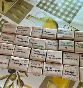 La producción de jabón de los niños